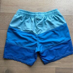 Sperry Men’s Swim Trunks Size M Blue Colorblock Board Shorts Lined